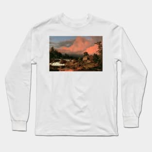 Rutland Falls, Vermont by Frederic Edwin Church Long Sleeve T-Shirt